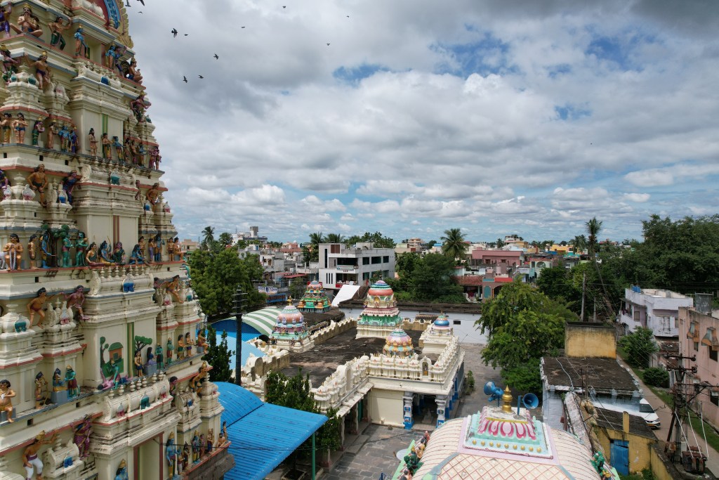 Temple and Gopuram view